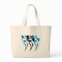Sax player tote bag