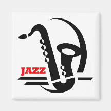 Saxo de jazz magnets pour réfrigérateur