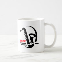 Saxo de jazz tasse