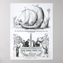 Saxon Ship Poster
