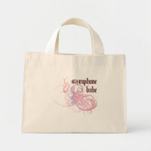 Saxophone Babe Canvas Bag