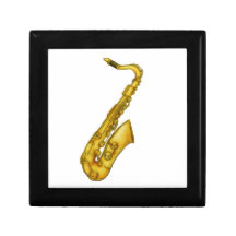 Saxophone coloured sketch jewelry box