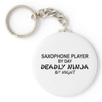 Saxophone Deadly Ninja by Night keychains