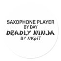 Saxophone Deadly Ninja by Night stickers