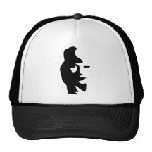 Saxophone Or Woman Optical  Illusion Mesh Hat