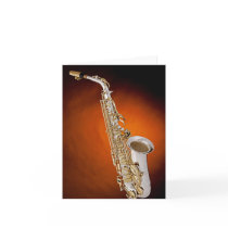 Saxophone Picture Greeting Card