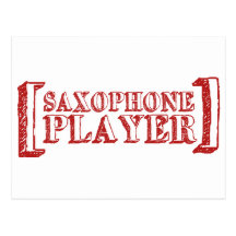 Saxophone Player Post Cards