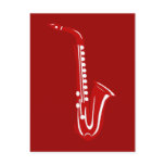 Saxophone Postcard