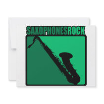 Saxophones Rock! Personalized Announcements