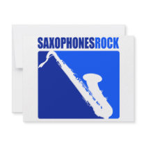 Saxophones Rock! Invitation