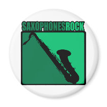 Saxophones Rock! Magnets