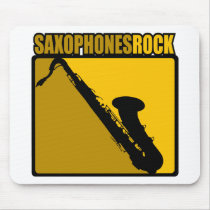 Saxophones Rock! Mousepads