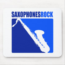 Saxophones Rock! Mousepad