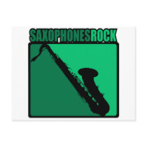 Saxophones Rock! Postcards