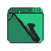 Saxophones Rock! Sticker