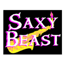 Saxy Beast Postcard