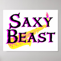 Saxy Beast Print