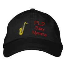 Saxy Momma Embroidered Baseball Caps