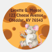Say Cheese Round Stickers