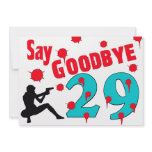 Say Goodbye To 29 A 30th Birthday Celebration Custom Invites