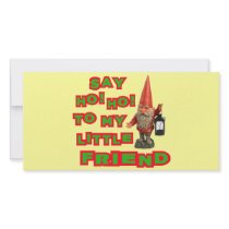 Say Ho Ho To My Little Friend Santa Christmas Photo Cards