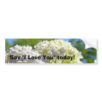 Say I Love You today! bumper stickers Hydrangeas
