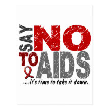 Say NO To AIDS 1 Postcard