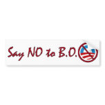 Say NO to B.O. Bumper Sticker bumper stickers