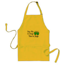 Say No To Drugs Green Beer St Patricks Day Apron