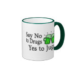 Say No To Drugs Green Beer St Patricks Day Mugs