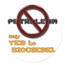 Say NO to PETROLEUM, say YES to BIODIESEL sticker