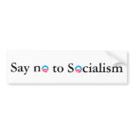 Say no to Socialism Bumper Sticker