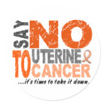 Say NO To Uterine Cancer 1 stickers