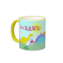 Say Rawr! Dinosaurs Name Mug