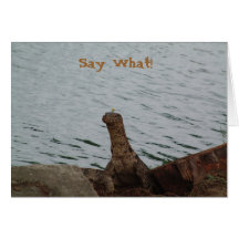 Say What! Water Monitor Card