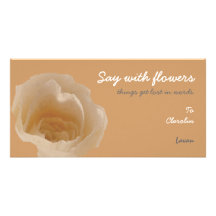 Say with Flowers Photo Card