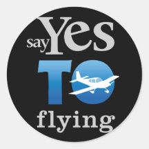 Say Yes To Flying Stickers