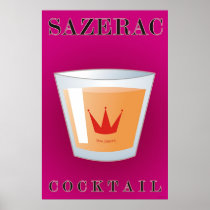 Sazerac Cocktail Poster
