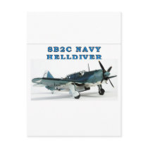 SB2C NAVY HELLDIVER POSTCARD