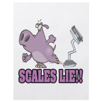 scales lie mad hippo diet humour cartoon flyers
