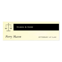 Scales of Justice Business Cards