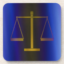 Scales of Justice Coasters