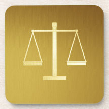 Scales of Justice Coasters
