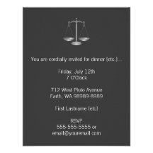 Scales of Justice Invite