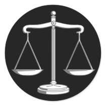 Scales of Justice - Law sticker