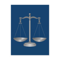 Scales of Justice Post Cards
