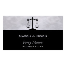 Scales of Justice Smokey Business Card Templates