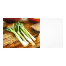 Scallions Photo Card Template