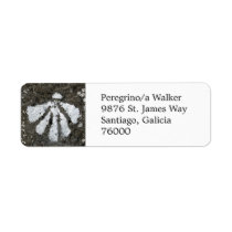 Scallop Shell Address Label labels