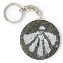 Scallop Shell Keychain keychains